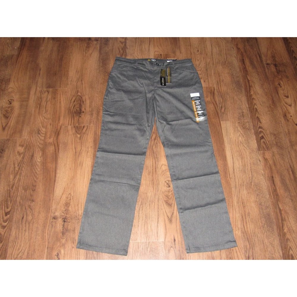 LEE Women’s Relaxed Fit All Day Straight Leg Pant 10 Charcoal Heather